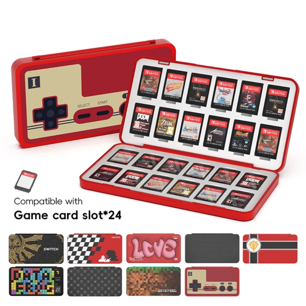 Game Cartridge Case - 24 in 1 Game Card Case
