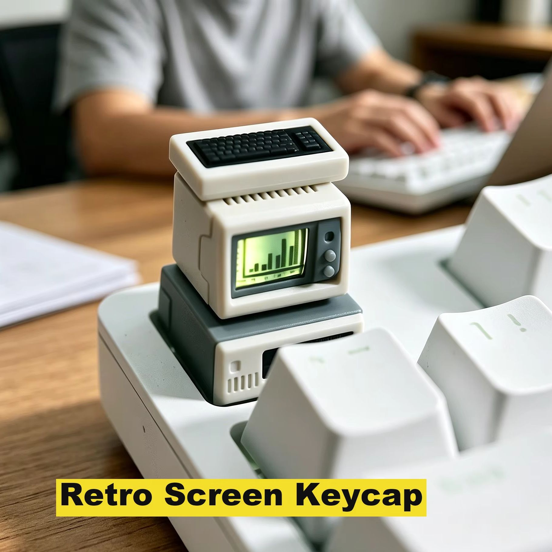 Retro Gaming Keycaps - Retro Computer Keycap Backlit Custom Computer
