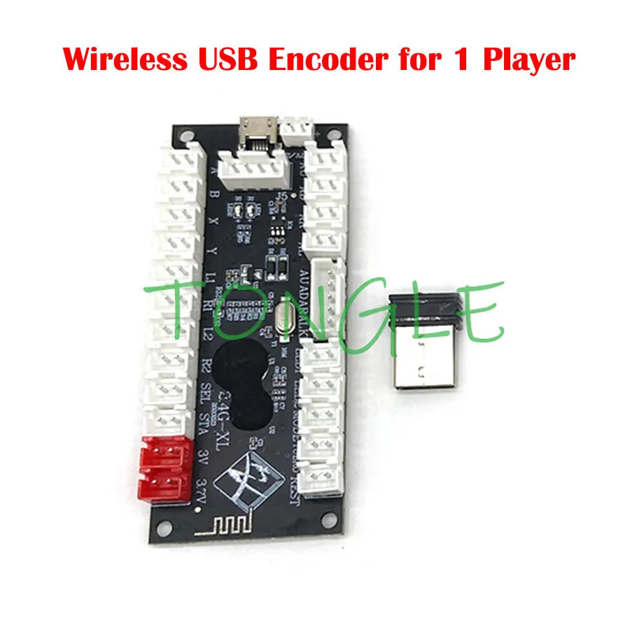Arcade Button Kit - Zero Delay-Wireless Arcade Game Controller, USB
