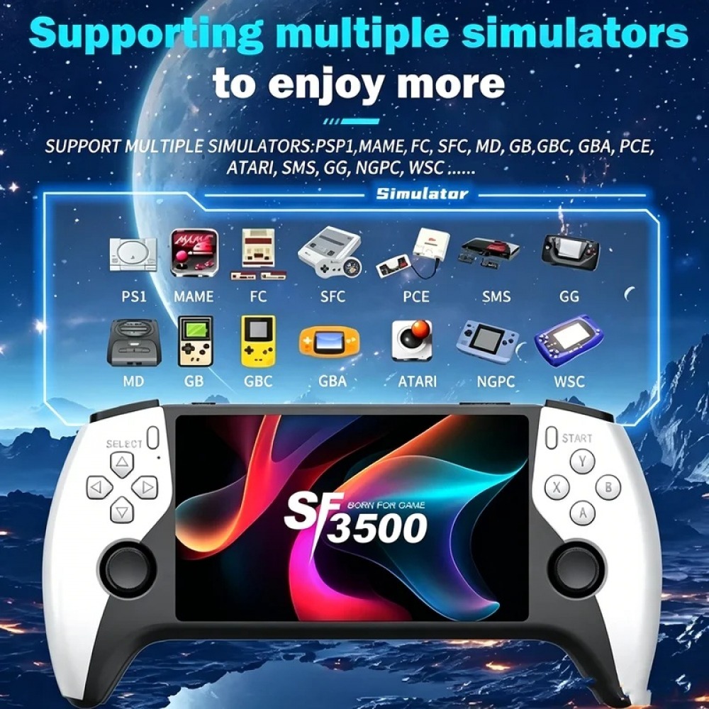 Retro Gaming Machine - SF3500 5 inch Handheld Game Console