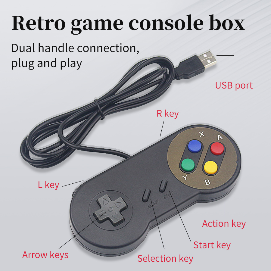 Retro Gaming Raspberry Pi Zero - Plug and Play USB Gamepad for