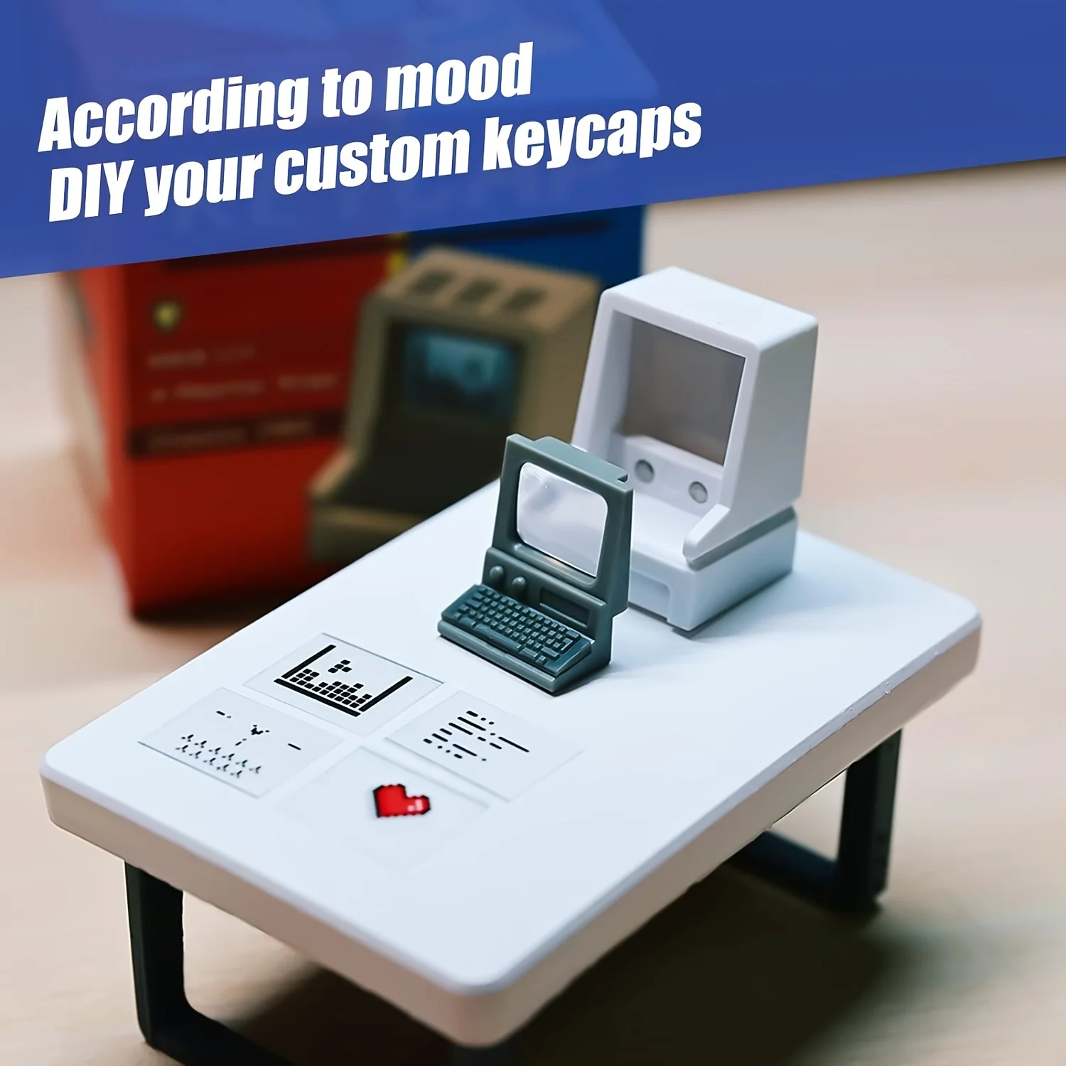 Retro Mac-Inspired Keycaps Dou - Retro Gaming Keycaps recension och pris