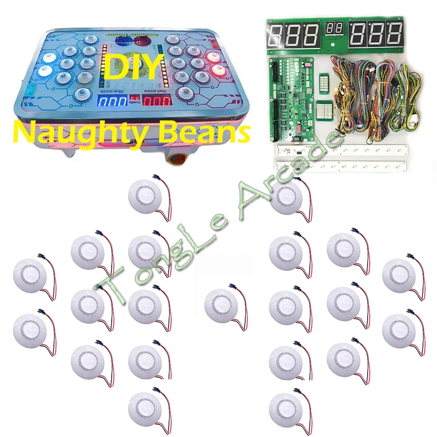 Naughty Beans DIY kit, Coin op - Arcade Button Kit recension och pris
