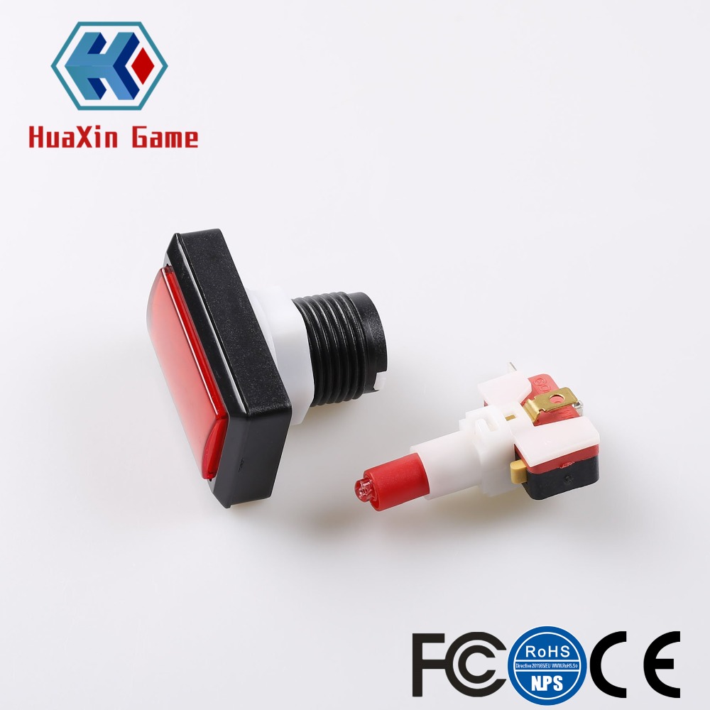 Rectangular LED Illuminated Pu - Arcade Button Kit recension och pris