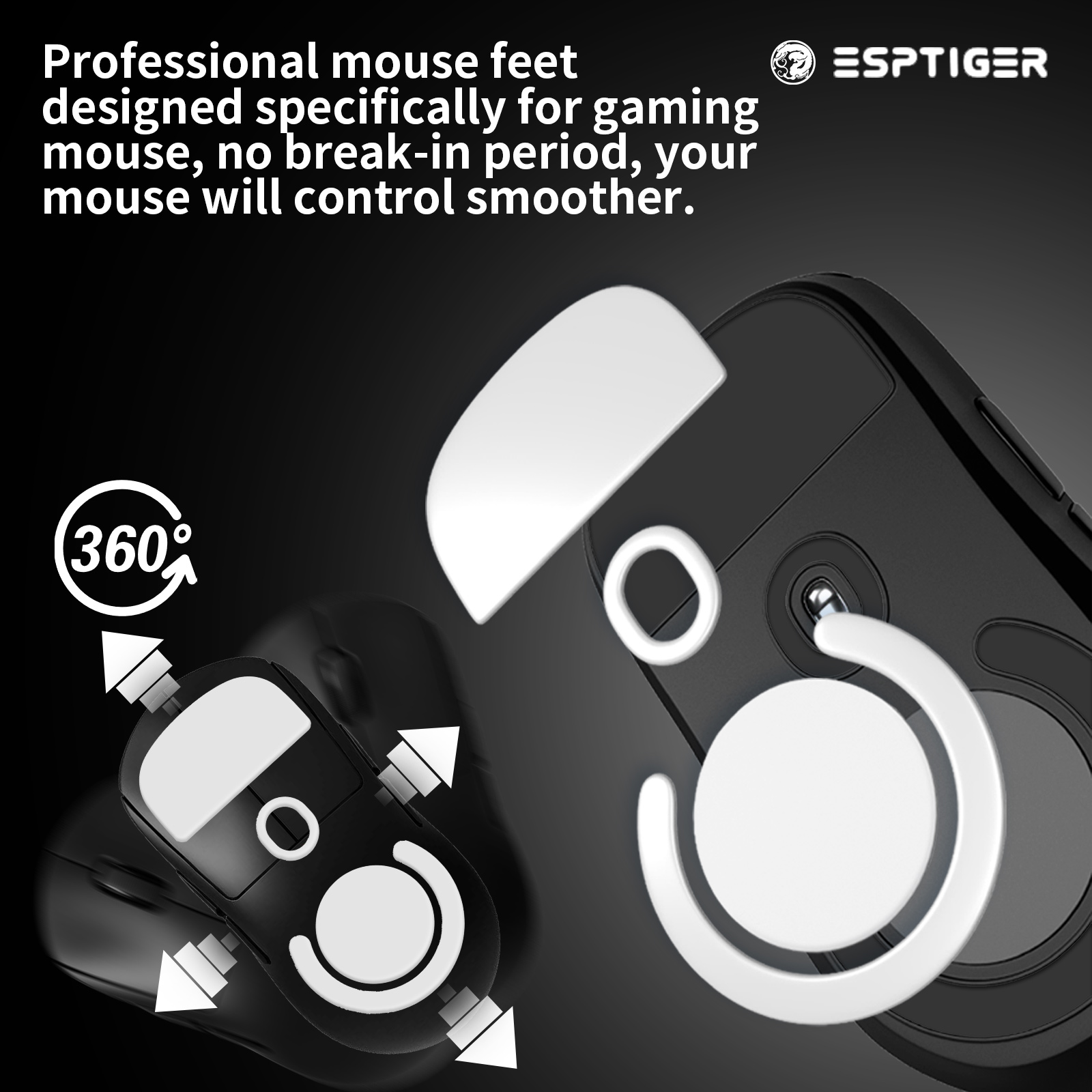 1Pack EspTiger ICE V2 Gaming M - Logitech Mouse G Pro X Superlight recension och pris