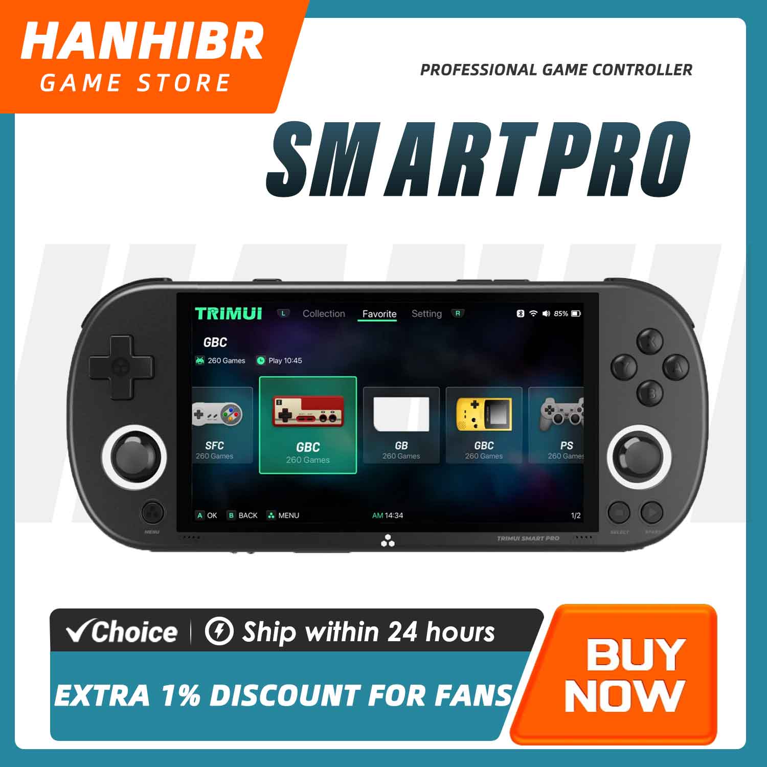 TRIMUI SMART PRO Open Source L - Retro Gaming Tablet recension och pris