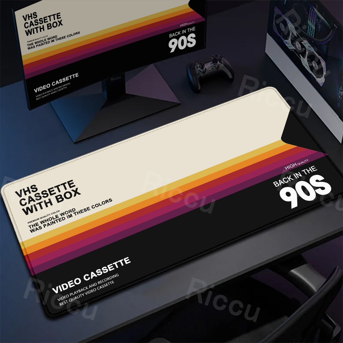 Retro VHS Style Mouse Pad Xxl  - Mouse Gaming Retro recension och pris