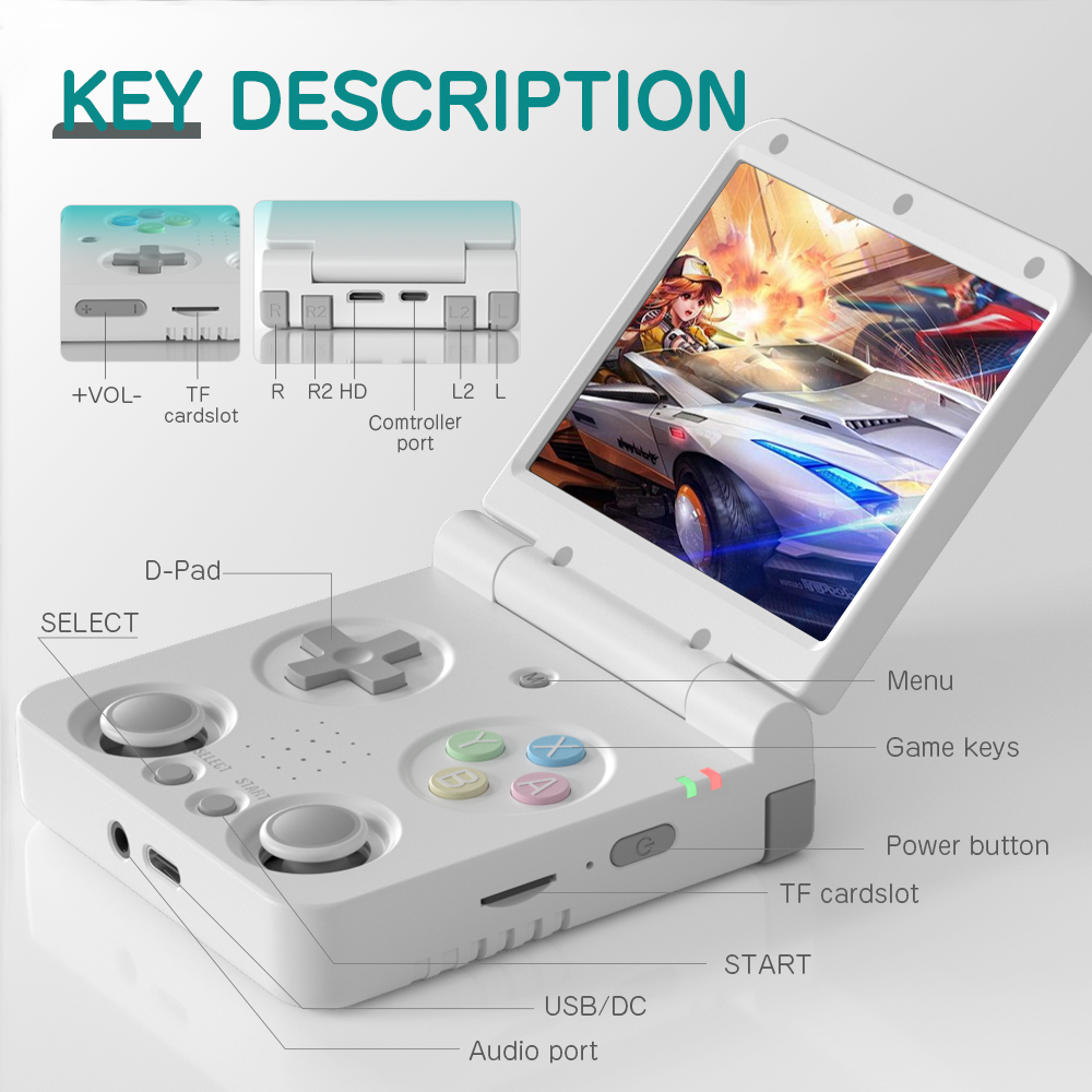 MIYOO FLIP V2 Handheld Game Pl - Retro Gaming Os Linux recension och pris