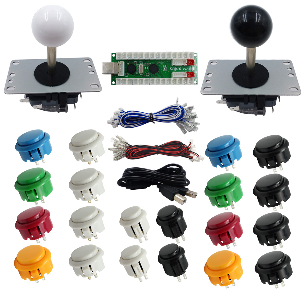 SJ@JX 2 Player Arcade DIY Kit  - Arcade Button Kit recension och pris