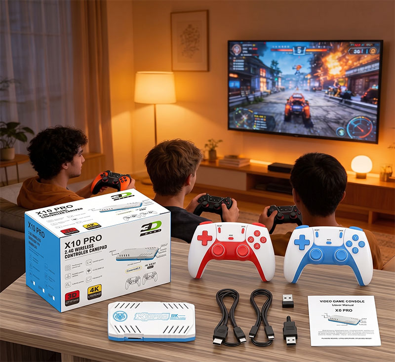 X10 PRO Retro Handheld Game Co - Retro Gaming For Tv recension och pris