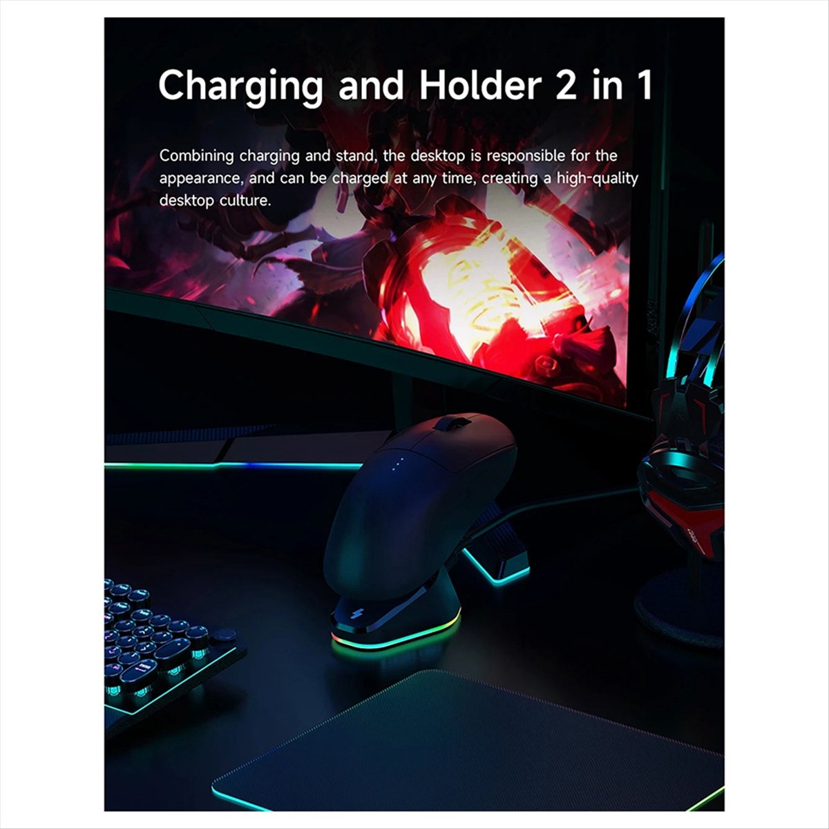 doyme Mouse Charger Stand for  - Logitech Mouse G Pro X Superlight recension och pris