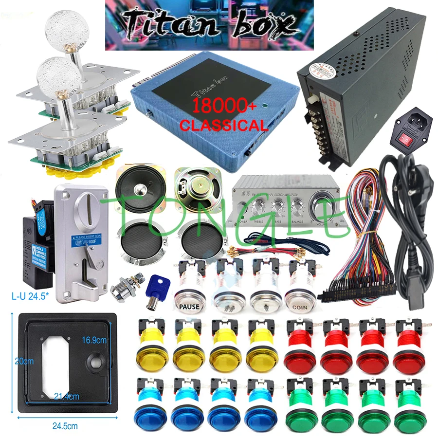 2 Players Titan Box 18000+ in  - Arcade Button Kit recension och pris