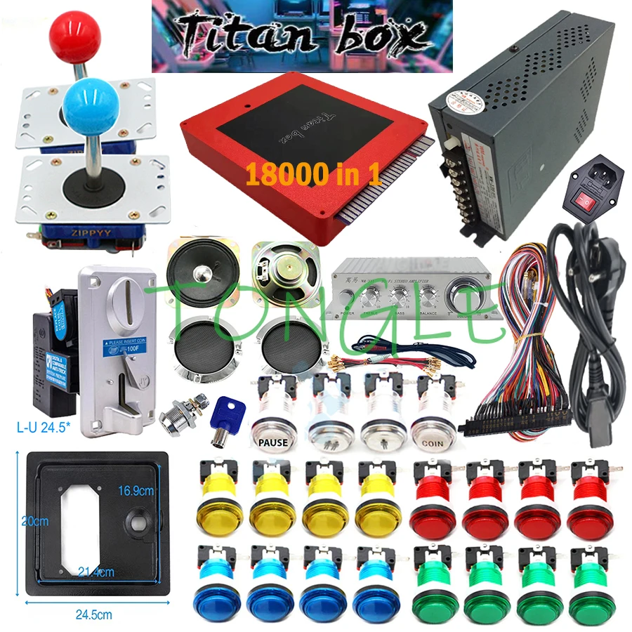 2 Players Titan Box 18000+ in  - Arcade Button Kit recension och pris