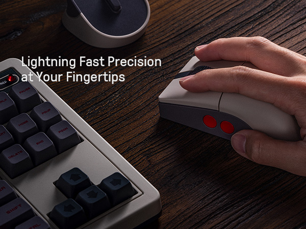 8BitDo Retro R8 Mouse with PAW - Mouse Gaming Retro recension och pris